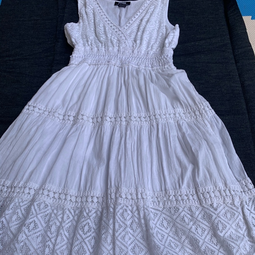 White beach dress